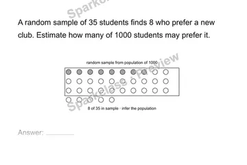 Use a sample to infer a population — Grade 7 problem preview