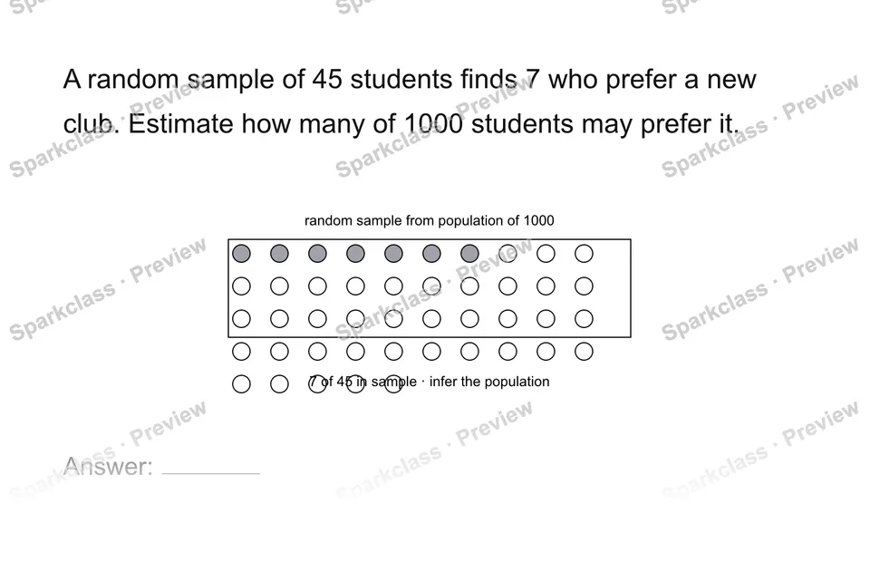 Use a sample to infer a population — page 1