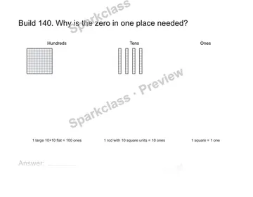Keep the zero place — Grade 2 problem preview