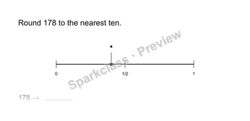 Round to the nearest ten — Grade 3 problem preview