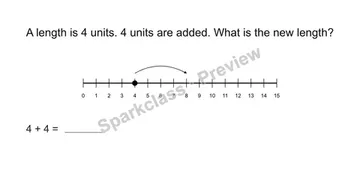 Use a length number line — Grade 2 problem preview
