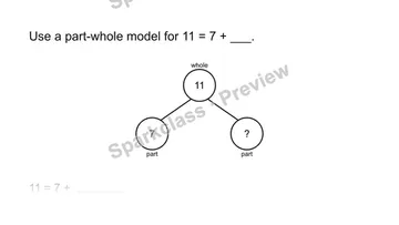 Use a model — Grade 1 problem preview