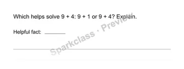 Choose a helpful fact — Grade 1 problem preview