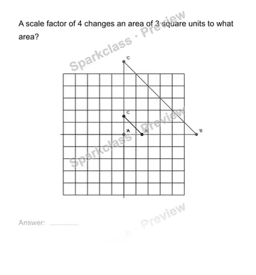 Relate similarity to area — Grade 8 problem preview