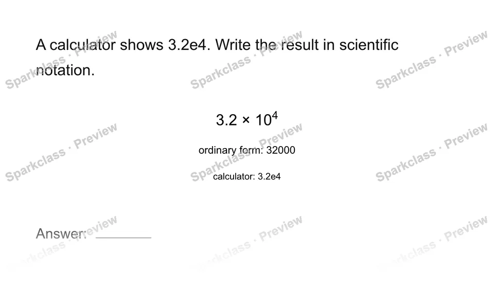 Interpret calculator notation — page 1
