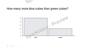 Compare categories — Grade 1 problem preview