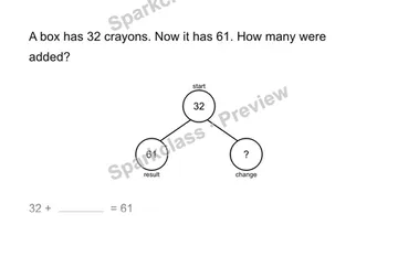 Find the change — Grade 2 problem preview