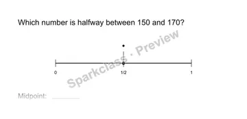 Find the midpoint — Grade 3 problem preview