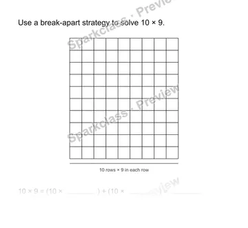 Distributive property — Grade 3 problem preview