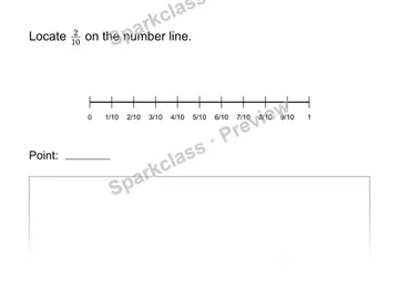 Locate a fraction — Grade 3 problem preview