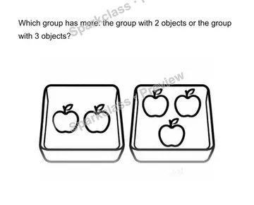 Compare groups more/fewer/same — Kindergarten problem preview