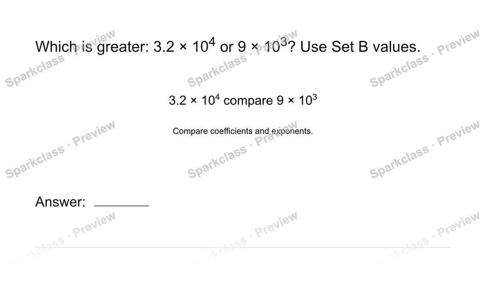 Compare orders of magnitude — page 1