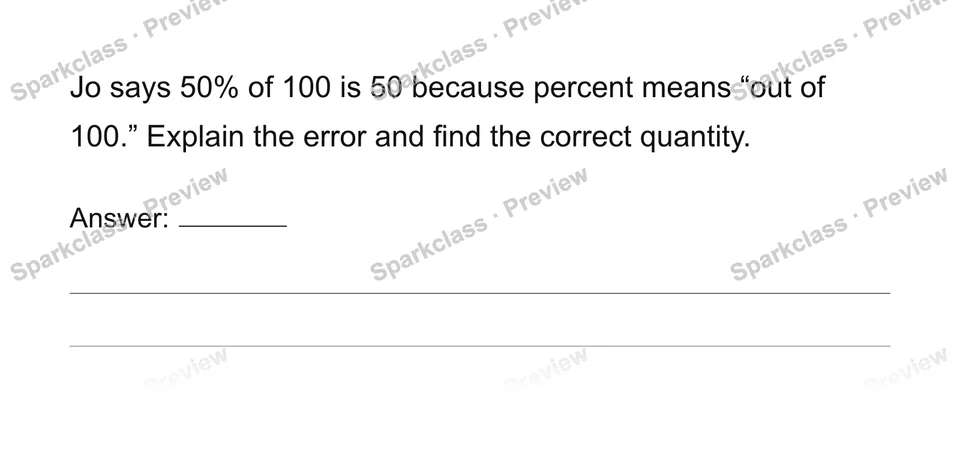 Percent as a rate per hundred — page 1