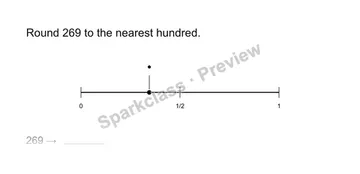 Round to the nearest hundred — Grade 3 problem preview