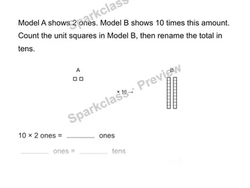 Make each unit ten times as much — Grade 4 problem preview