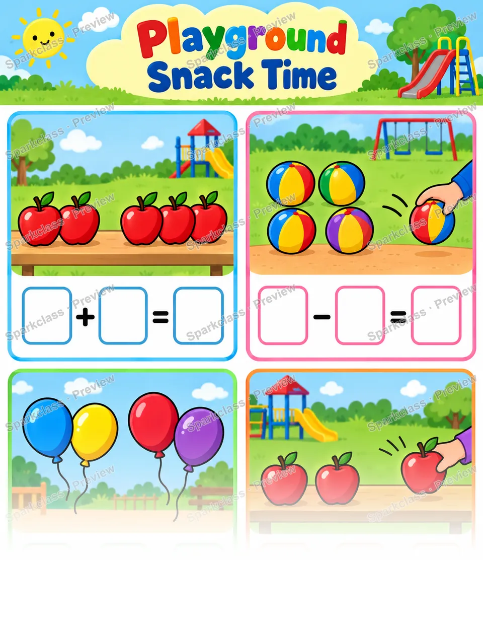 Basic Picture Add and Subtract — page 1