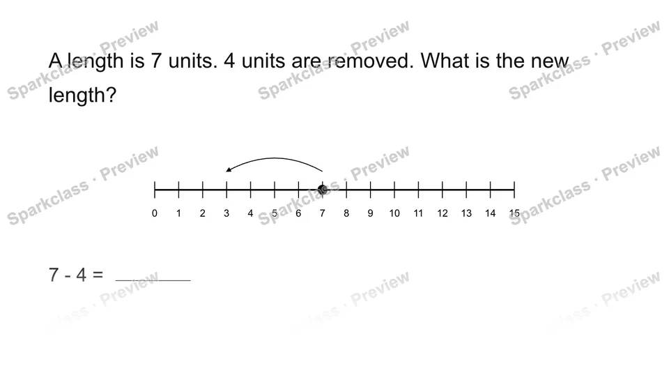 Use a length number line — page 1