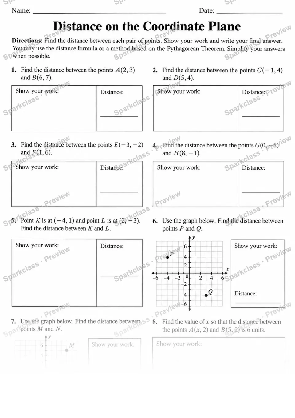 8.G.B.7 · Apply the Pythagorean theorem — page 1