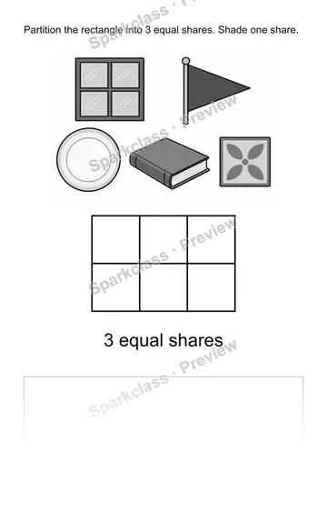 Make equal shares — Grade 2 problem preview