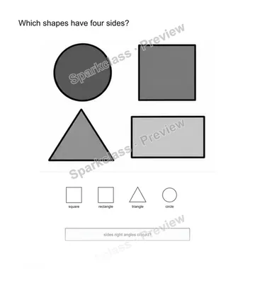 Sort by attributes — Grade 2 problem preview