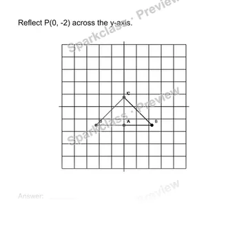Reflect points — Grade 8 problem preview