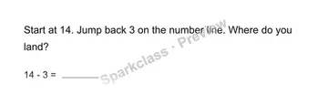 Jump back — Grade 1 problem preview