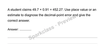 Compute with multi-digit decimals — Grade 6 problem preview