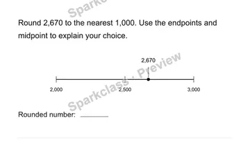 Round to a given place — Grade 4 problem preview