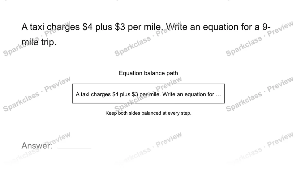 Model a verbal situation — page 1