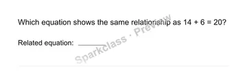 Explain an operation relationship — Grade 3 problem preview