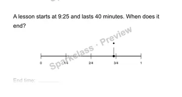 Find elapsed time — Grade 3 problem preview
