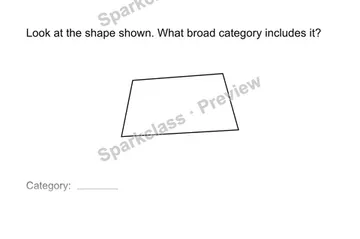 Classify a shape — Grade 3 problem preview