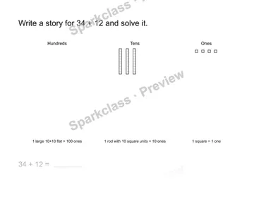 Create a problem — Grade 1 problem preview