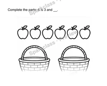 Decompose numbers 6-10 — Kindergarten problem preview
