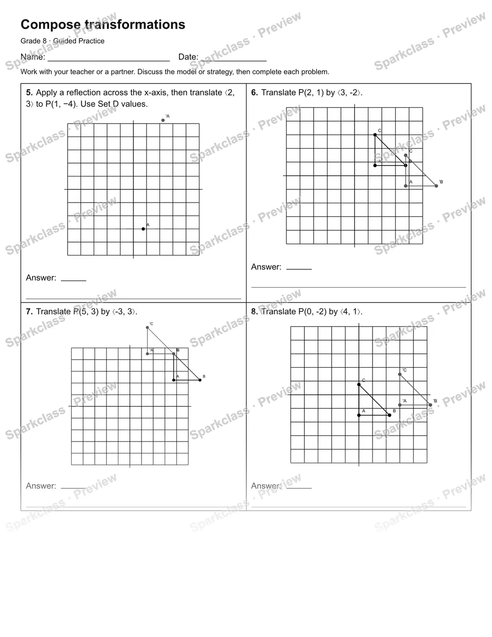 Compose transformations — Guided Practice — page 2