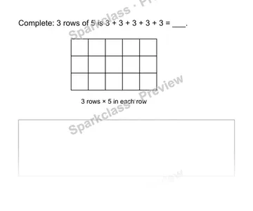 Read an array — Grade 2 problem preview
