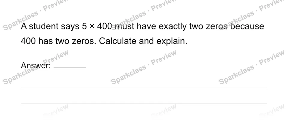 Multiply with place value — page 1