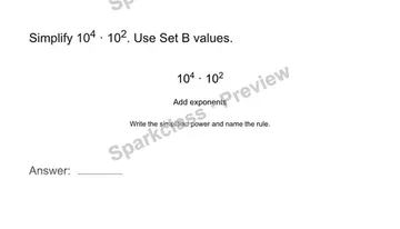 Multiply powers with the same base — Grade 8 problem preview