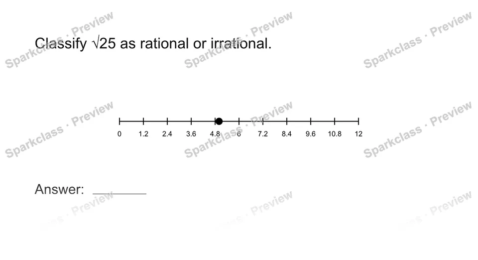 Classify rational and irrational numbers — page 1