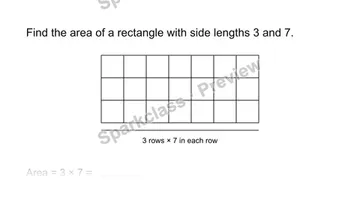 Use the area formula — Grade 3 problem preview