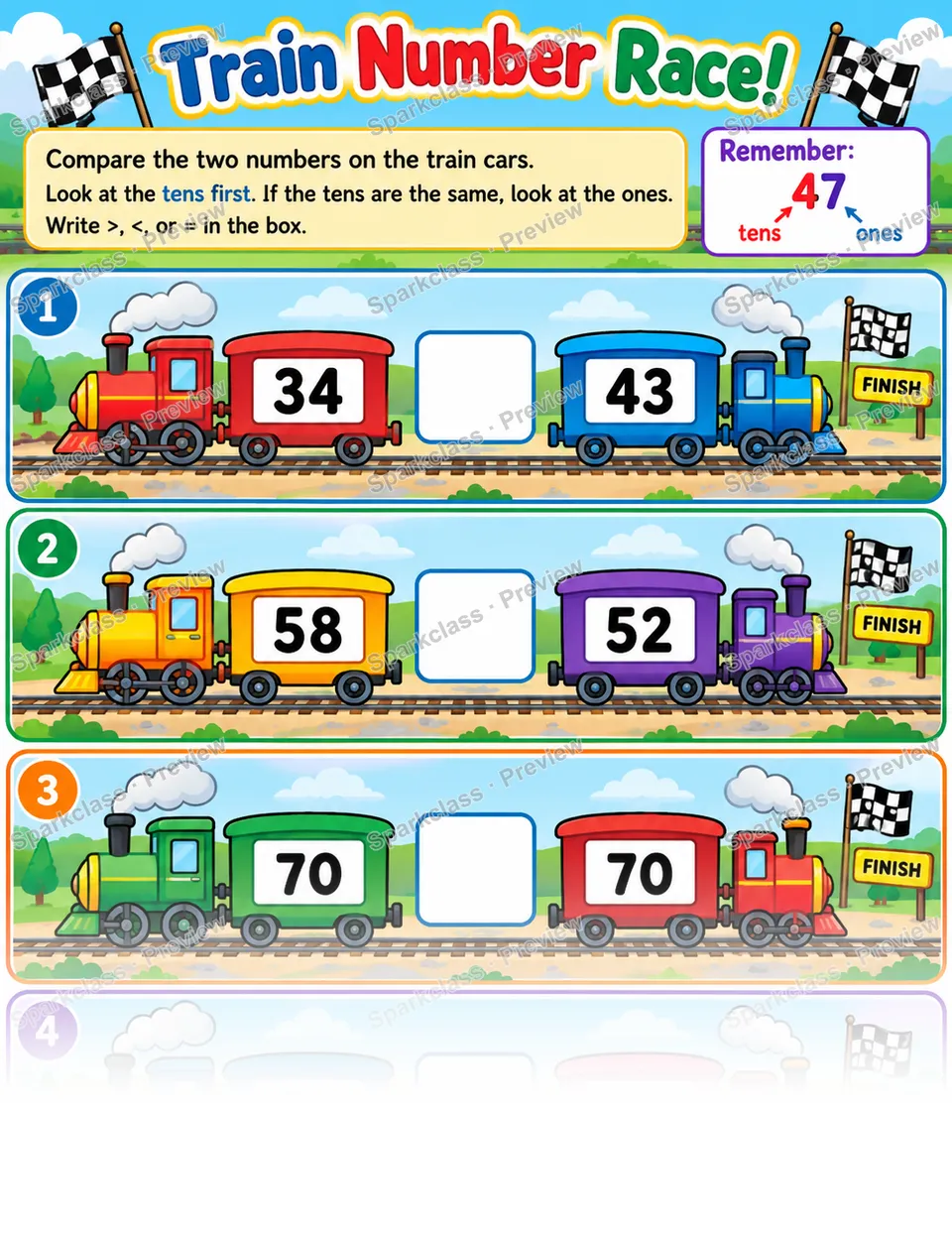 Train Number Race — page 1