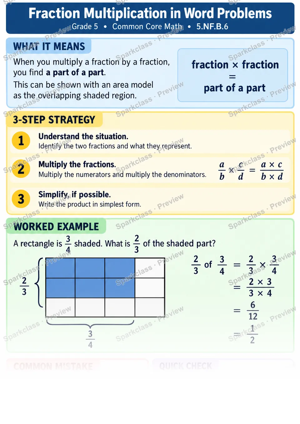 Knowledge Guide · Fraction Multiplication in Word Problems — page 1