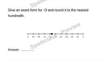 Distinguish exact and approximate values — Grade 8 problem preview