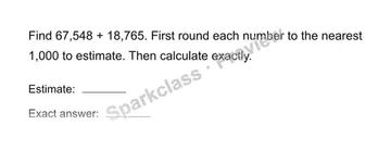 Add whole numbers — Grade 4 problem preview