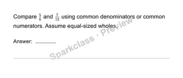 Compare with equivalent forms — Grade 4 problem preview
