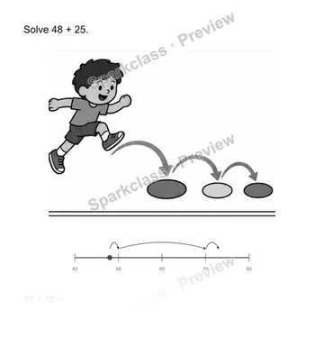 Make a ten to add — Grade 2 problem preview