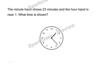 Read time to the minute — Grade 3 problem preview