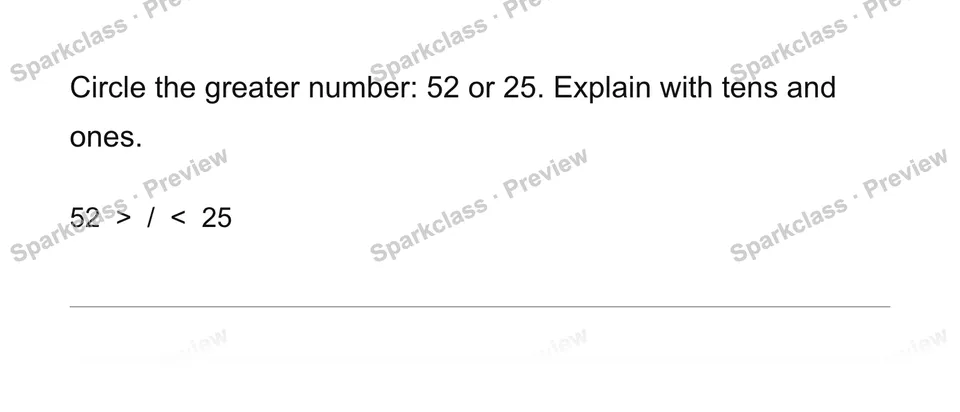 Compare tens first — page 1