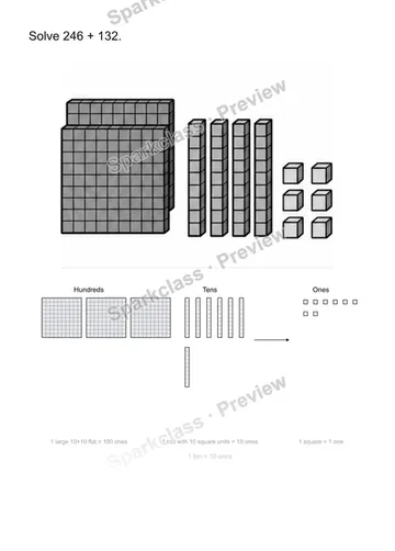 Add hundreds — Grade 2 problem preview