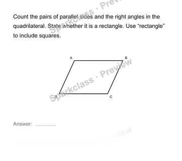 Classify quadrilaterals by properties — Grade 4 problem preview